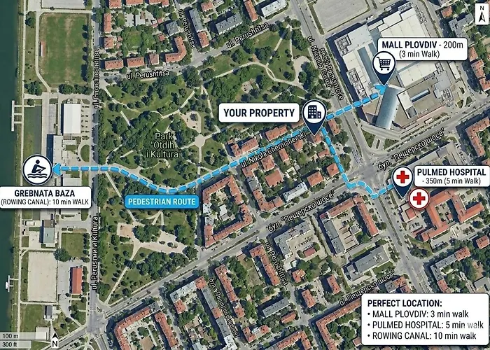 Apartment Modern 1br With Private Garage Near Mall Plovdiv, Pulmed And Rowing Canal Plowdiw